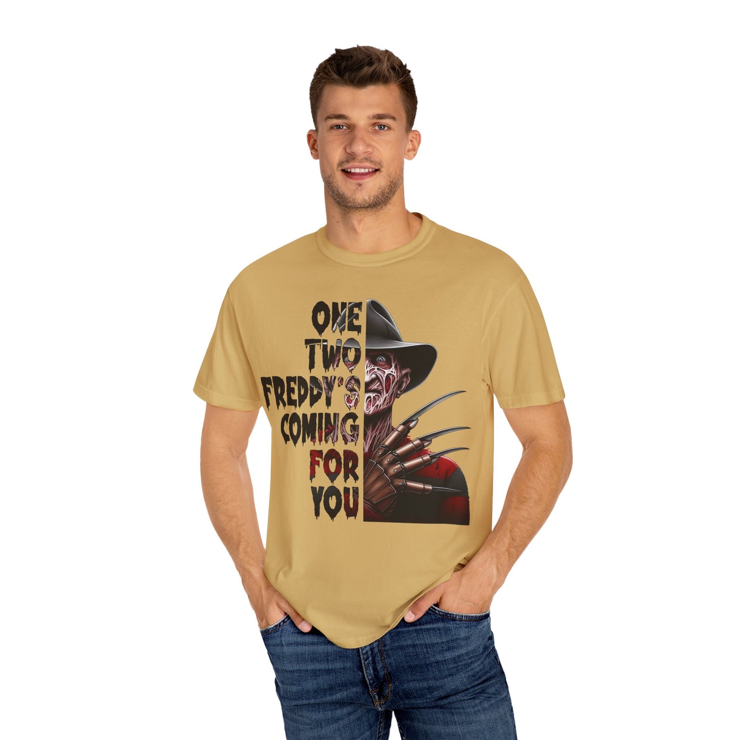 Freddy Krueger Graphic T-Shirt, Halloween Shirt, Horror Movie Tee, Gift for Horror Fans, Unisex Casual Wear, Spooky Apparel