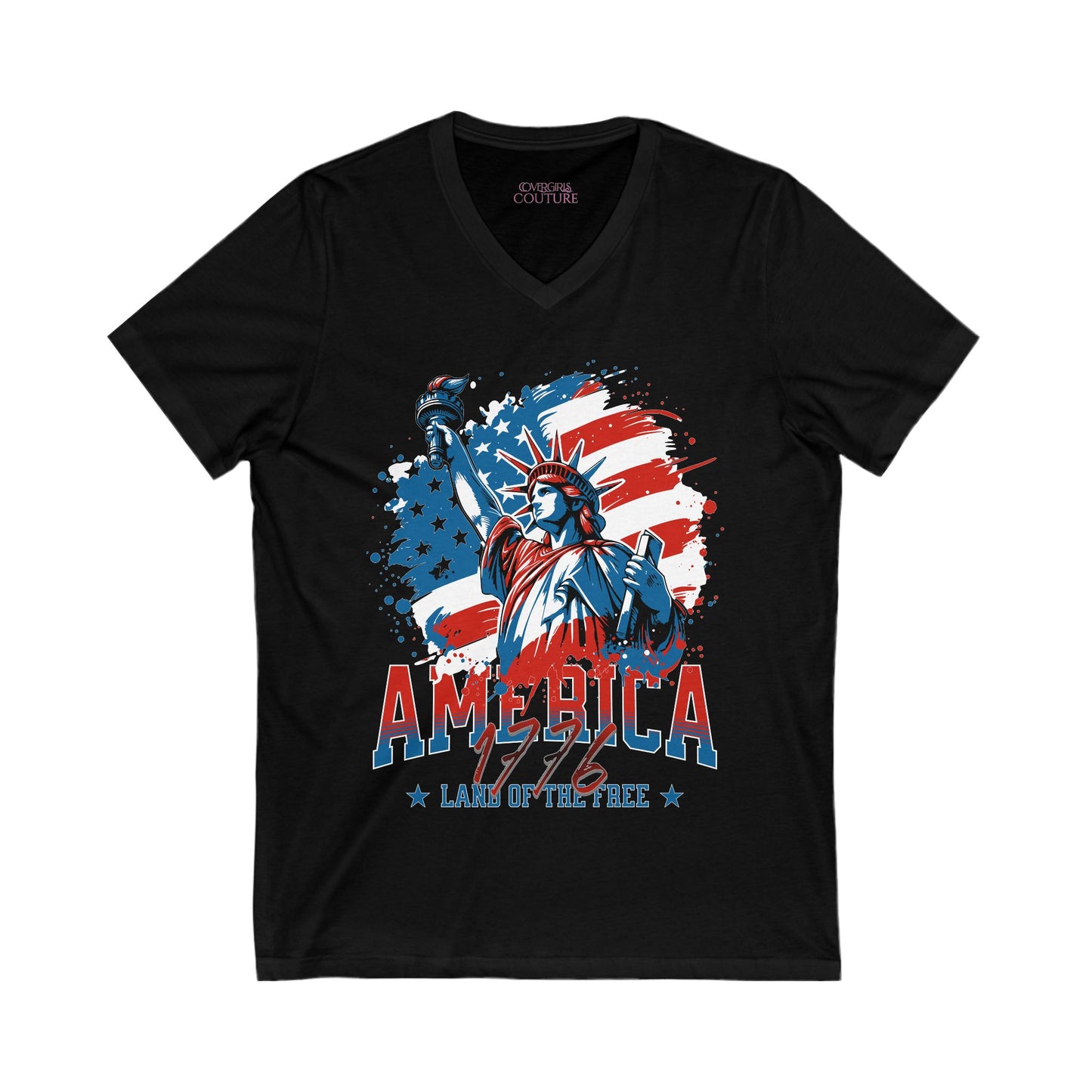 Land of the Free V-Neck Tee