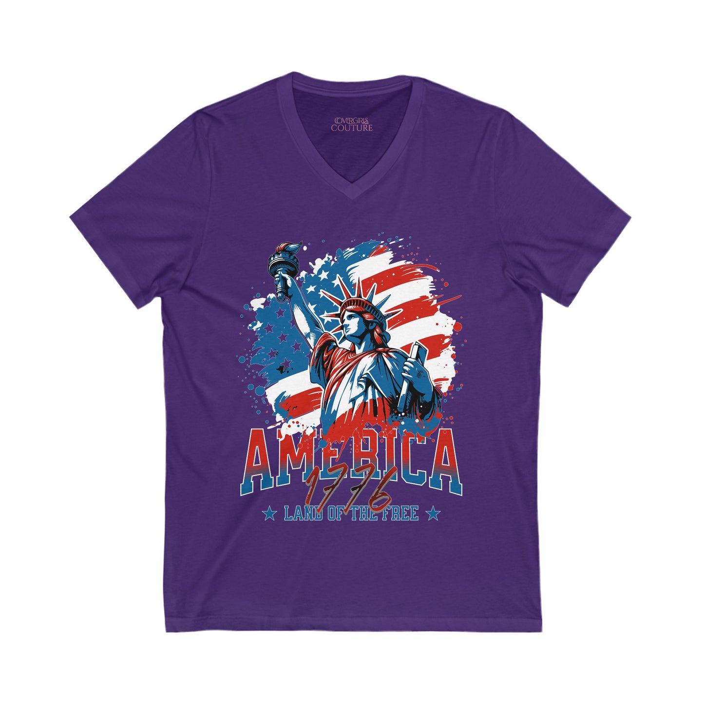 Land of the Free V-Neck Tee
