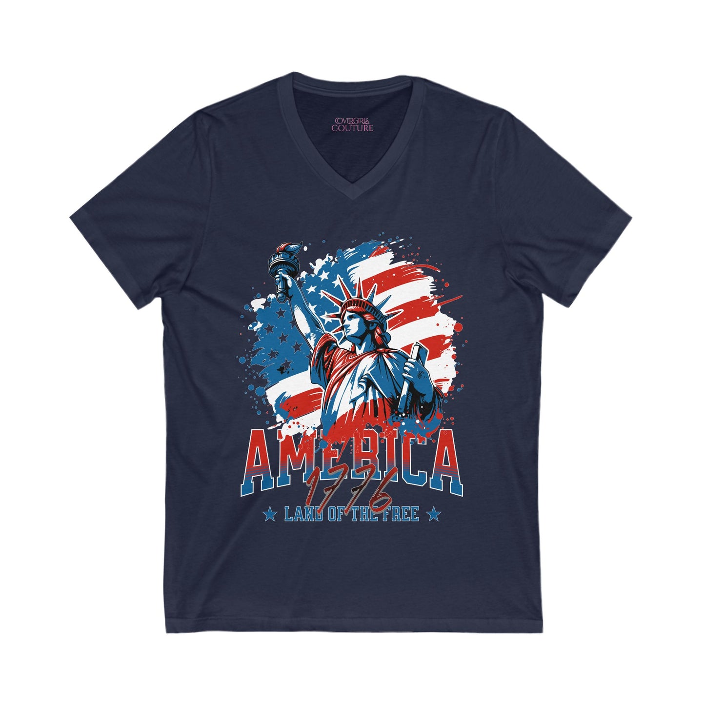 Land of the Free V-Neck Tee