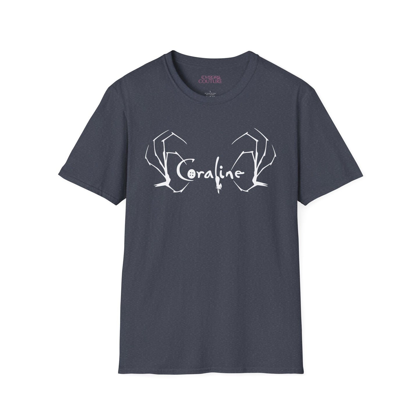 Coraline Inspired Unisex Softstyle T-Shirt | Halloween Costume, Gift for Fans, Graphic Tee, Movie Merch, Casual Wear
