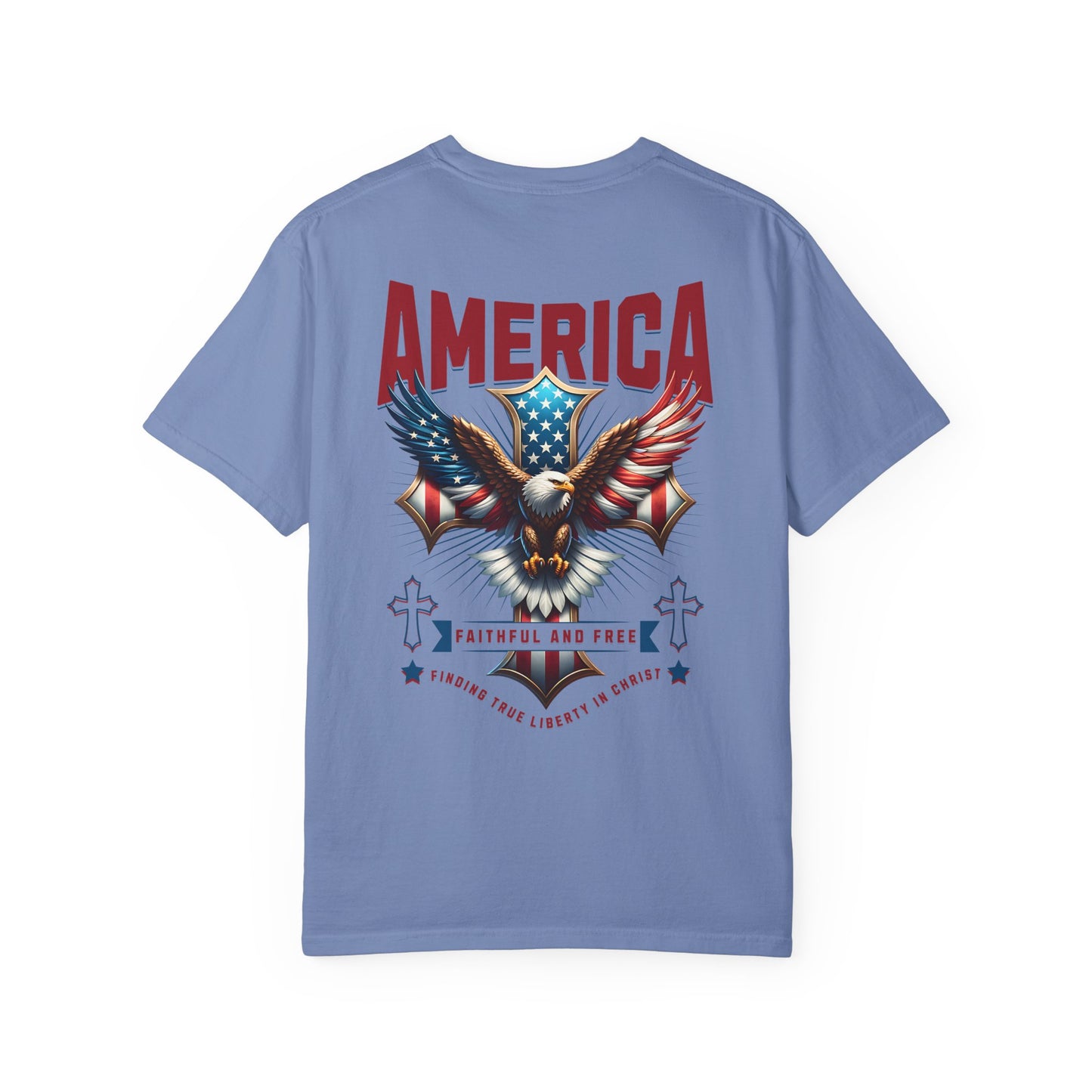Patriotic Garment-Dyed T-shirt, Vintage