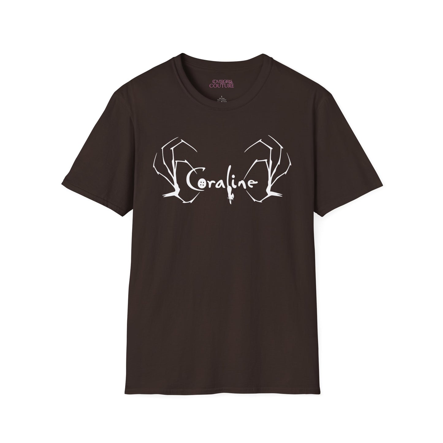 Coraline Inspired Unisex Softstyle T-Shirt | Halloween Costume, Gift for Fans, Graphic Tee, Movie Merch, Casual Wear