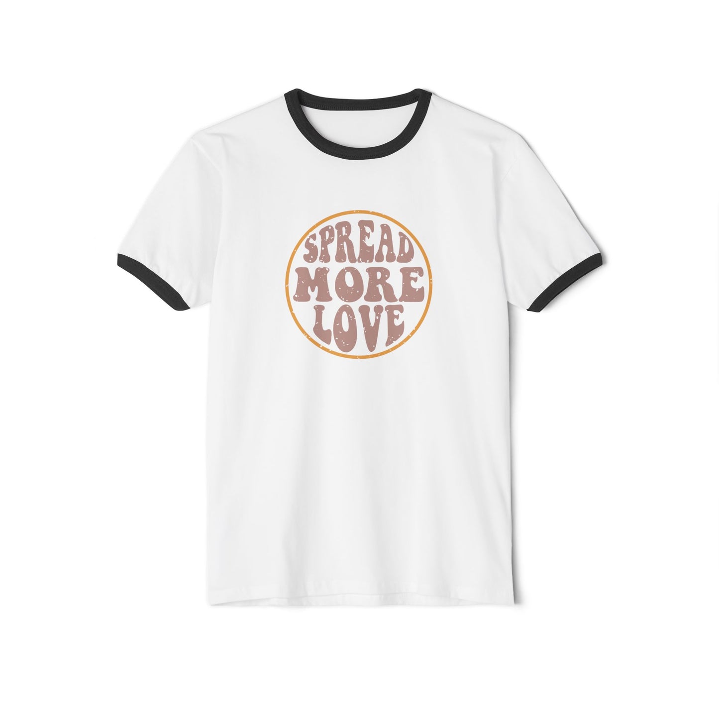 Unisex Cotton Ringer T-Shirt - Spread More Love
