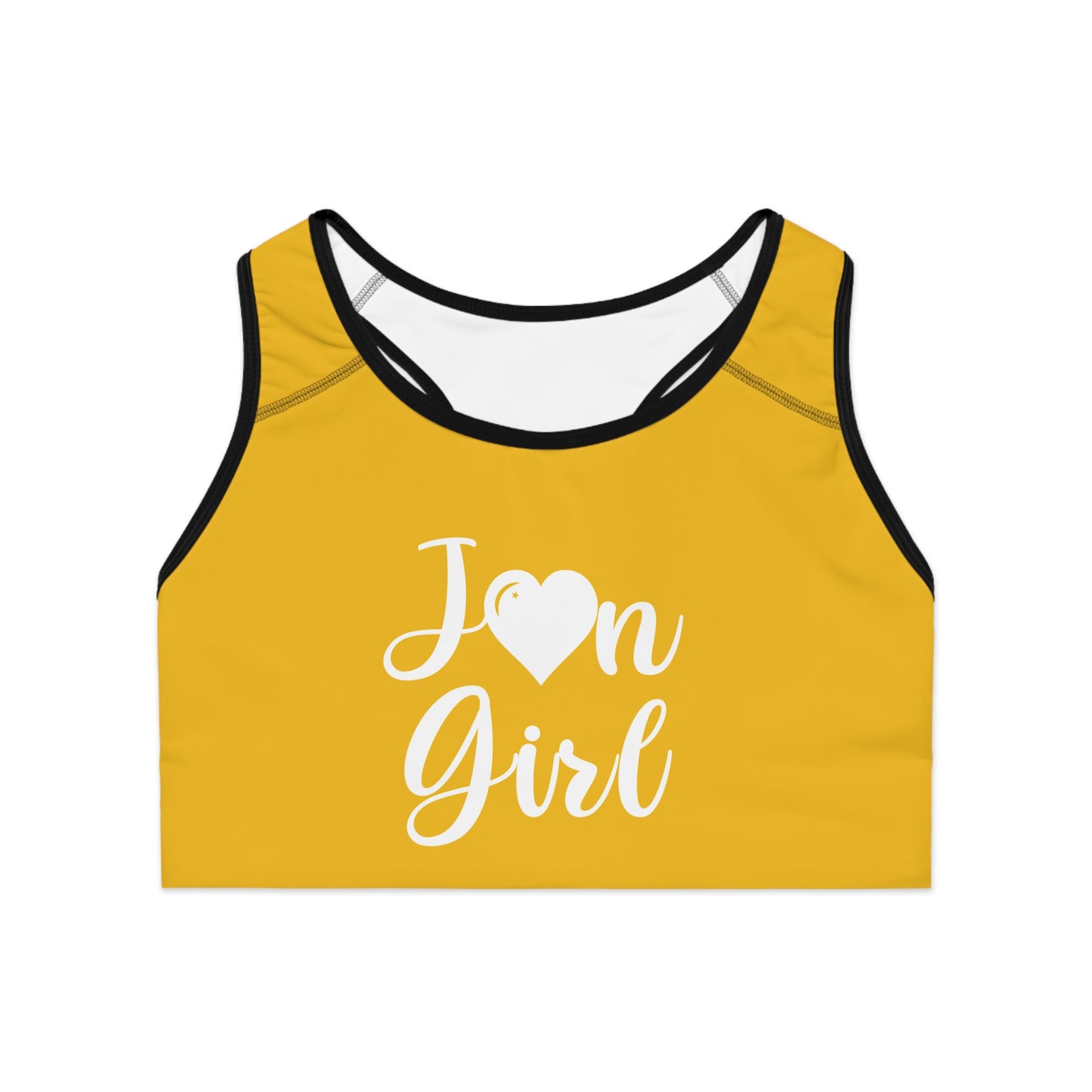 Jon Yellow Seamless Sports Bra