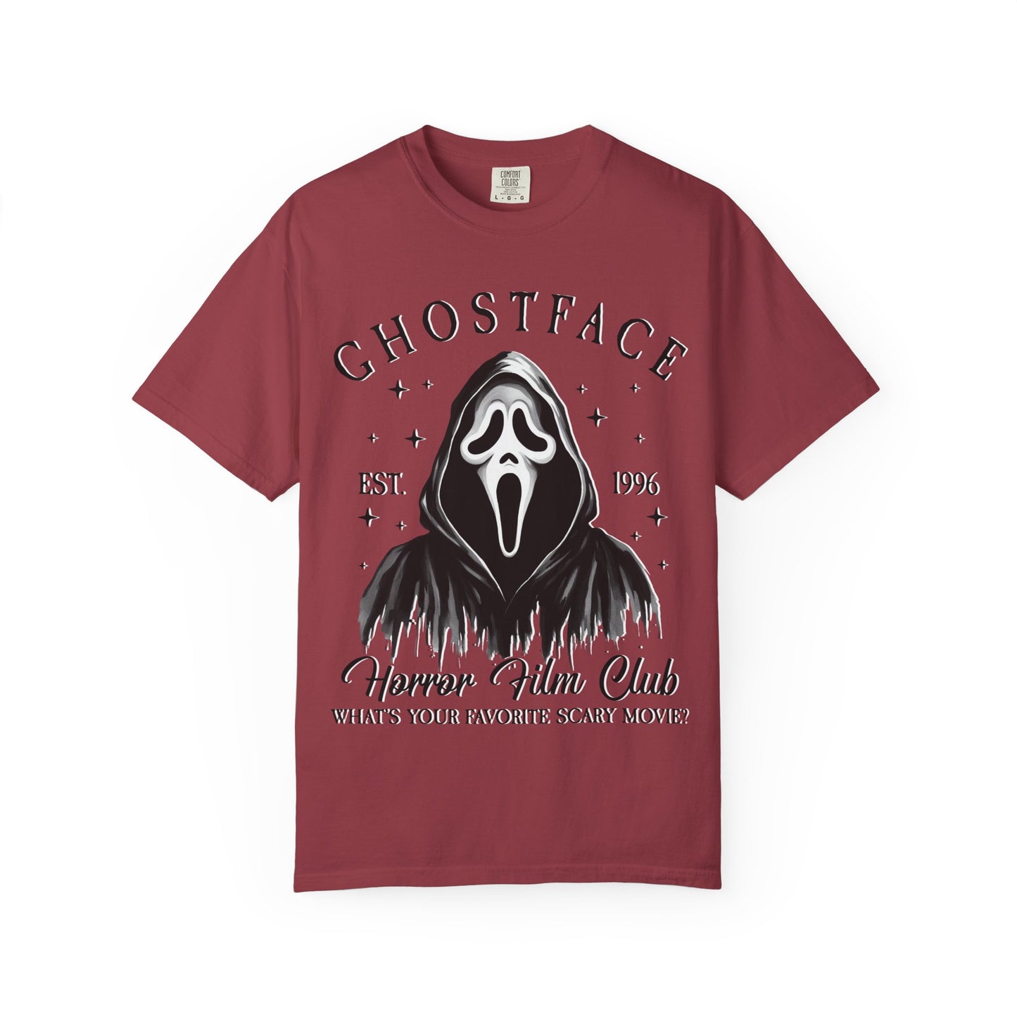 Ghostface Horror Club T-shirt, Unisex Graphic Tee, Scary Movie Shirt, Halloween Apparel, Horror Fan Gift, Movie Nights