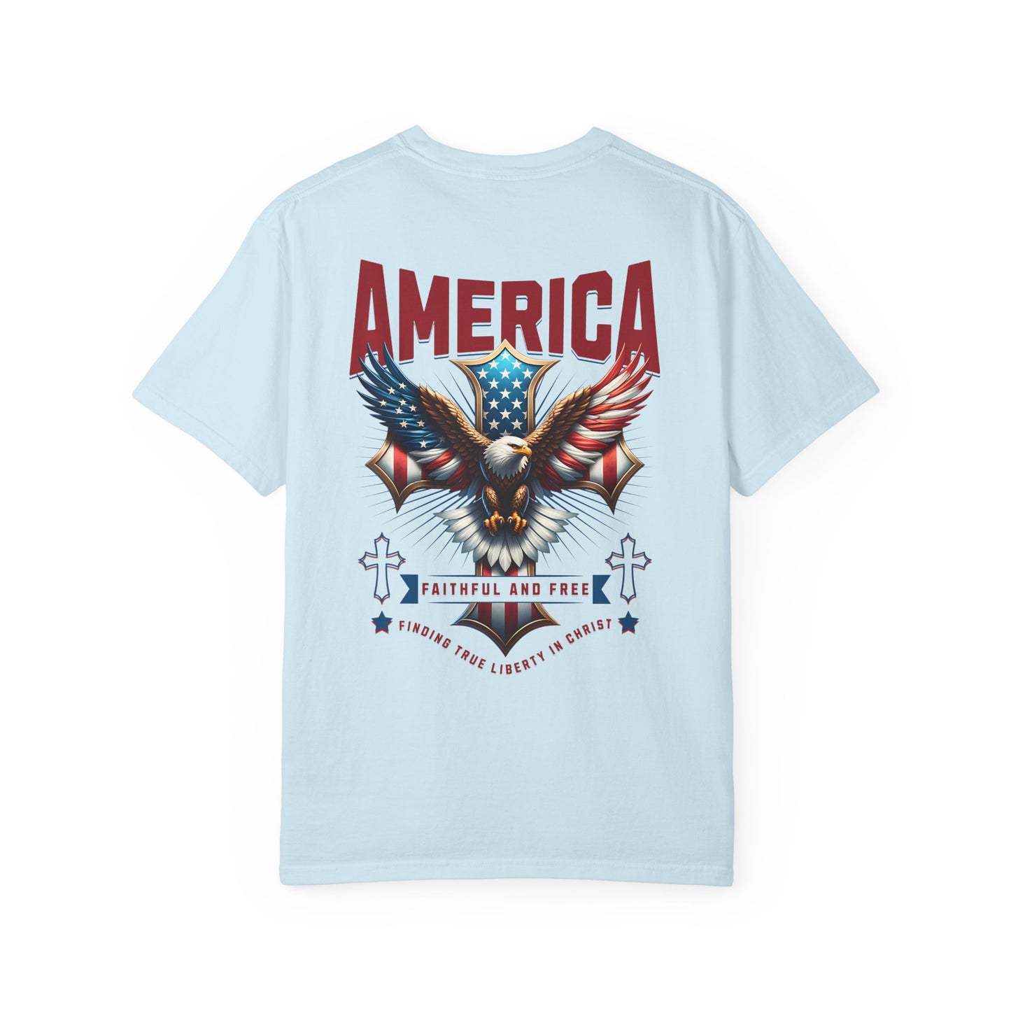 Patriotic Garment-Dyed T-shirt, Vintage