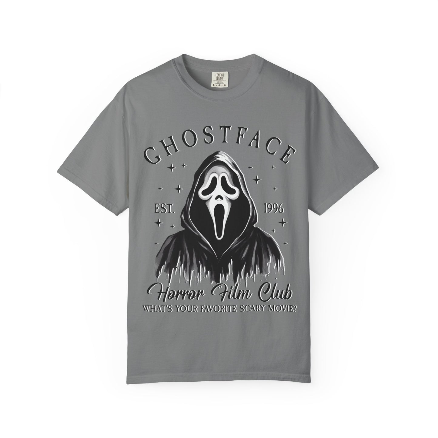 Ghostface Horror Club T-shirt, Unisex Graphic Tee, Scary Movie Shirt, Halloween Apparel, Horror Fan Gift, Movie Nights