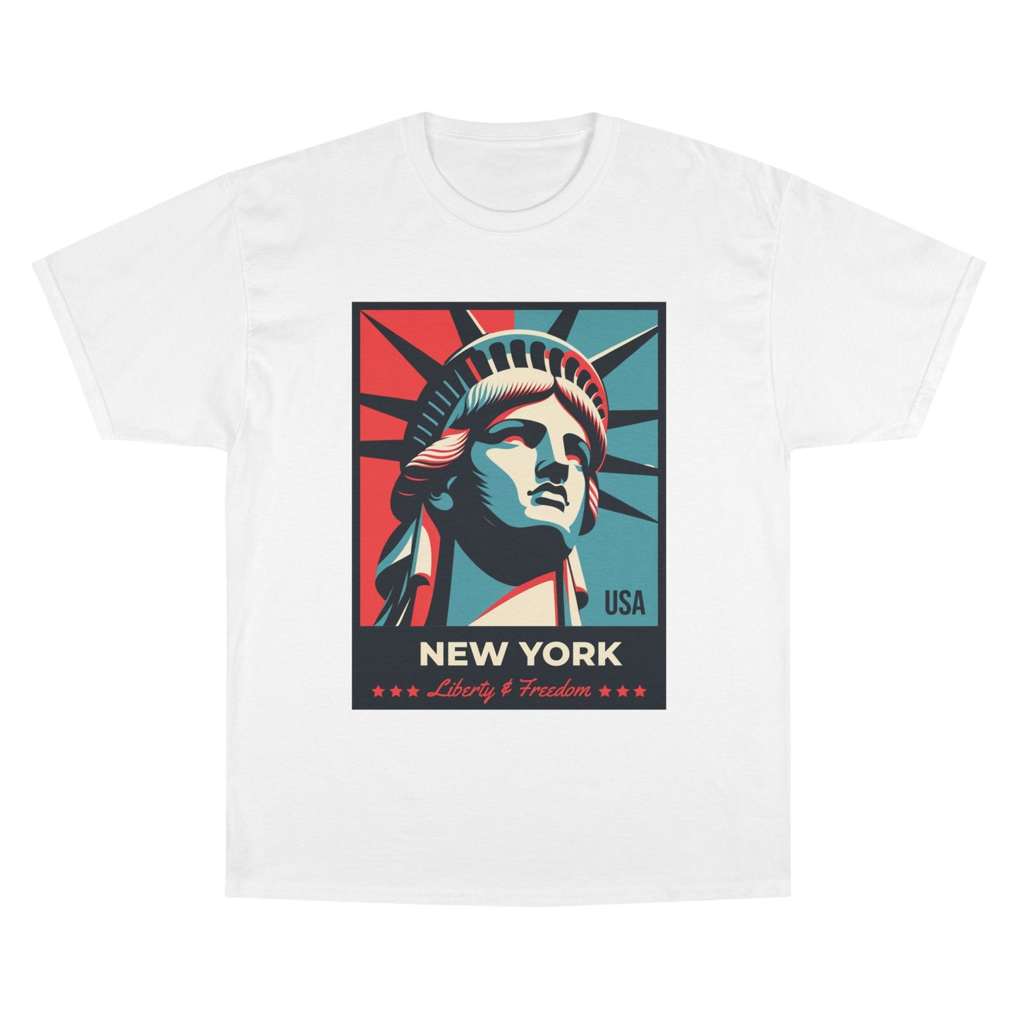 Champion Statue of Liberty, NYC Graphic T-Shirt