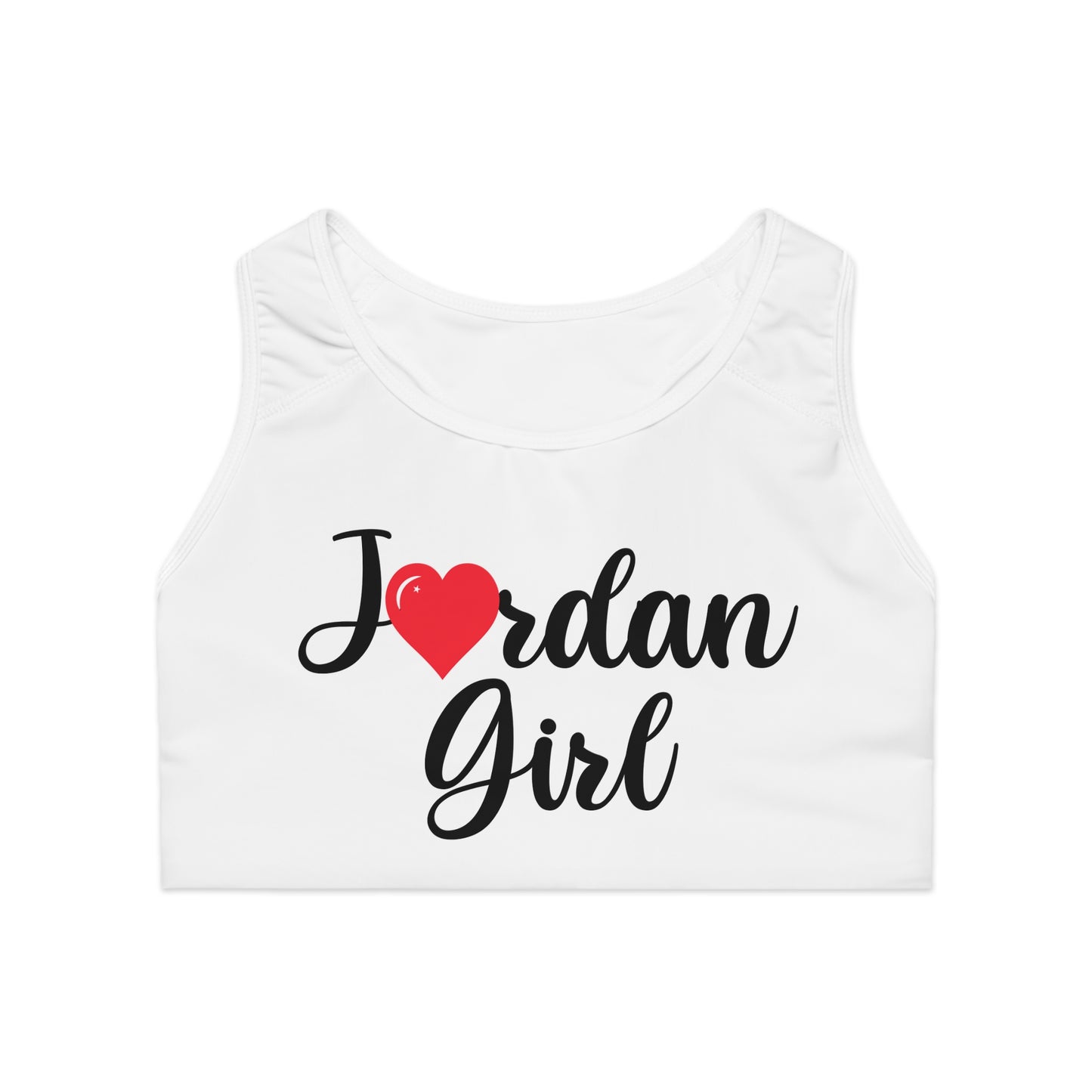 Jordan White Seamless Sports Bra