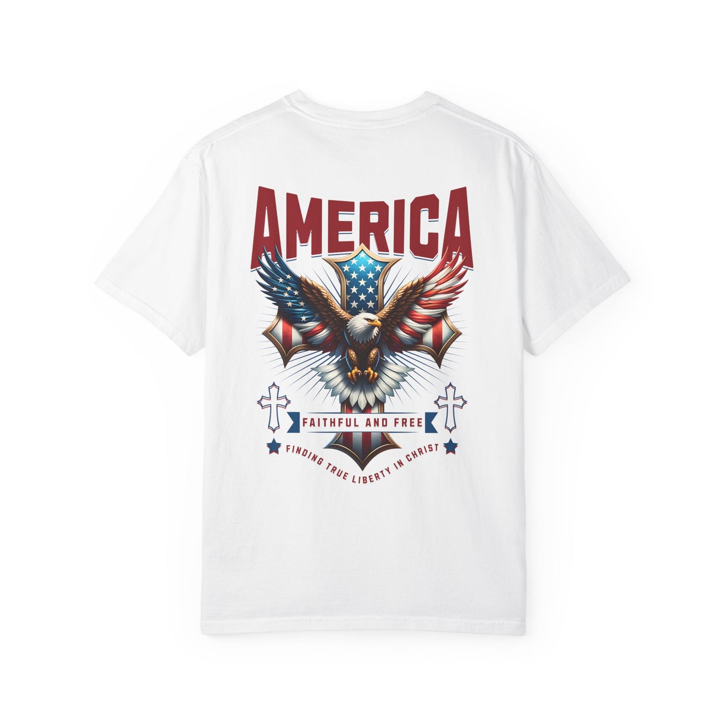 Patriotic Garment-Dyed T-shirt, Vintage
