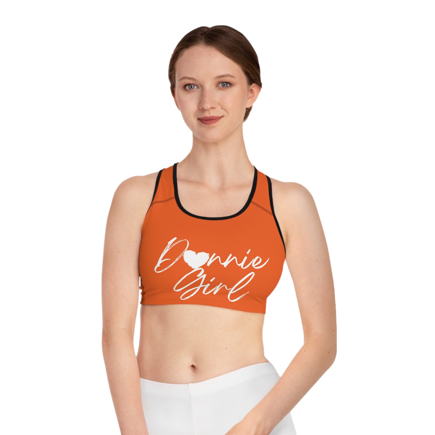 Donnie Orange Seamless Sports Bra