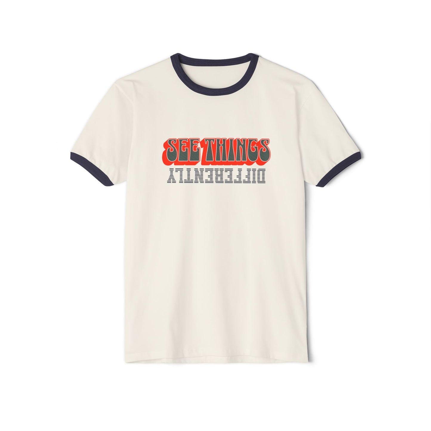 Retro Ringer T-Shirt: See Things Differently, Unisex