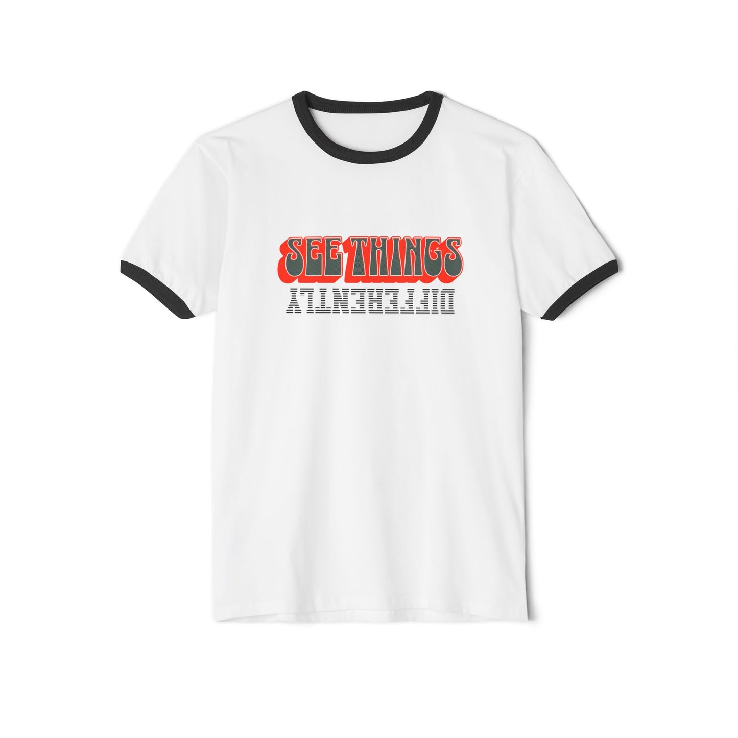 Retro Ringer T-Shirt: See Things Differently, Unisex