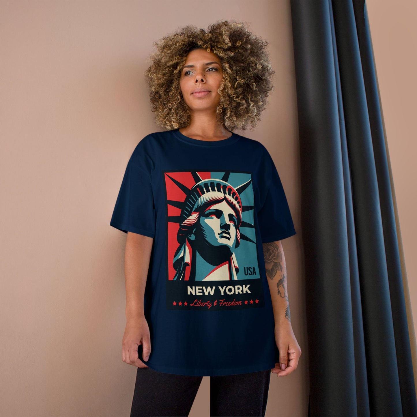 Champion Statue of Liberty, NYC Graphic T-Shirt