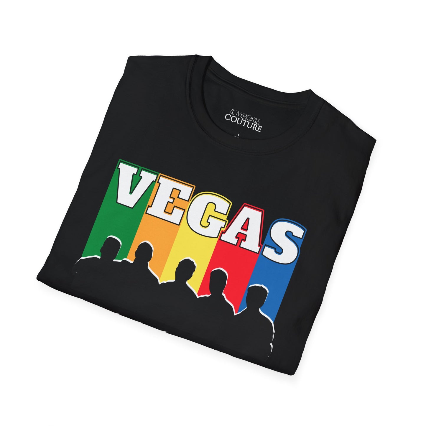 Vegas Vacation Black Unisex Softstyle T-Shirt