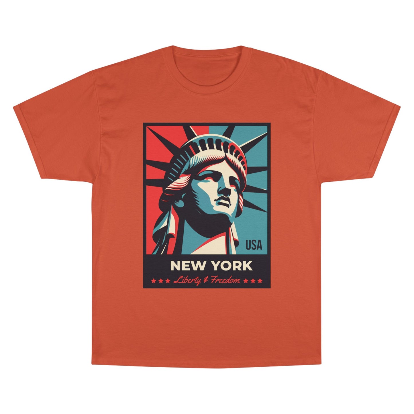 Champion Statue of Liberty, NYC Graphic T-Shirt