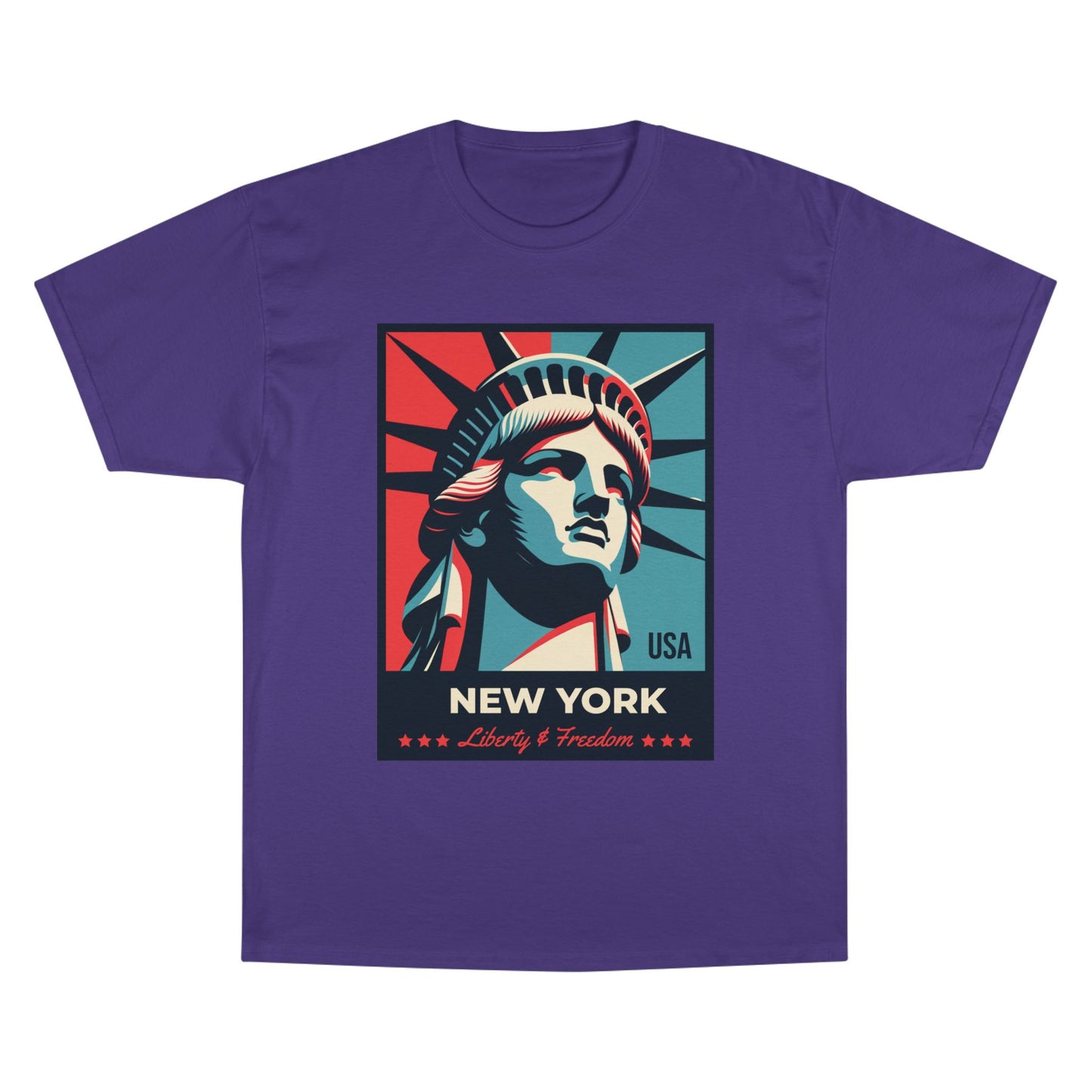 Champion Statue of Liberty, NYC Graphic T-Shirt