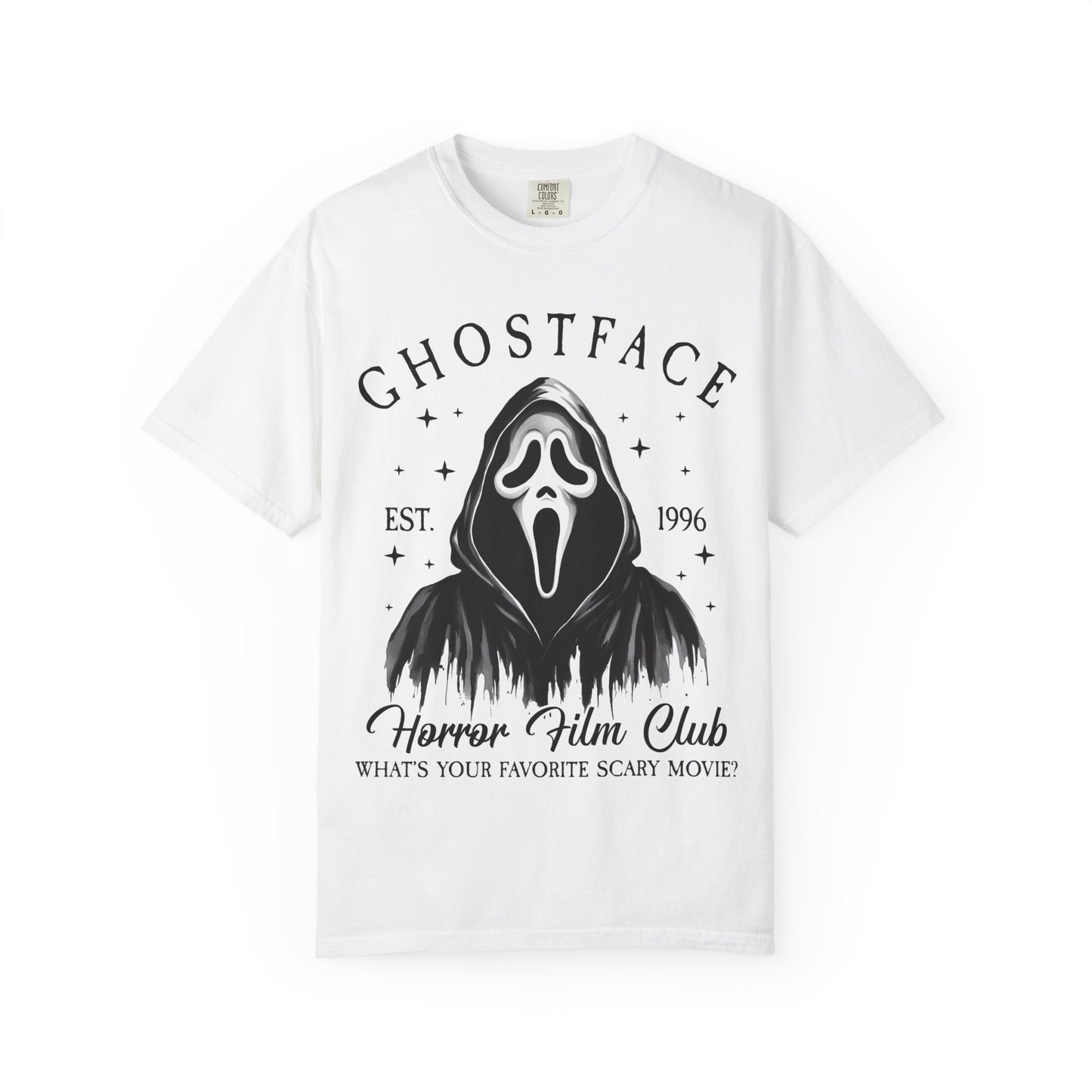 Ghostface Horror Club T-shirt, Unisex Graphic Tee, Scary Movie Shirt, Halloween Apparel, Horror Fan Gift, Movie Nights