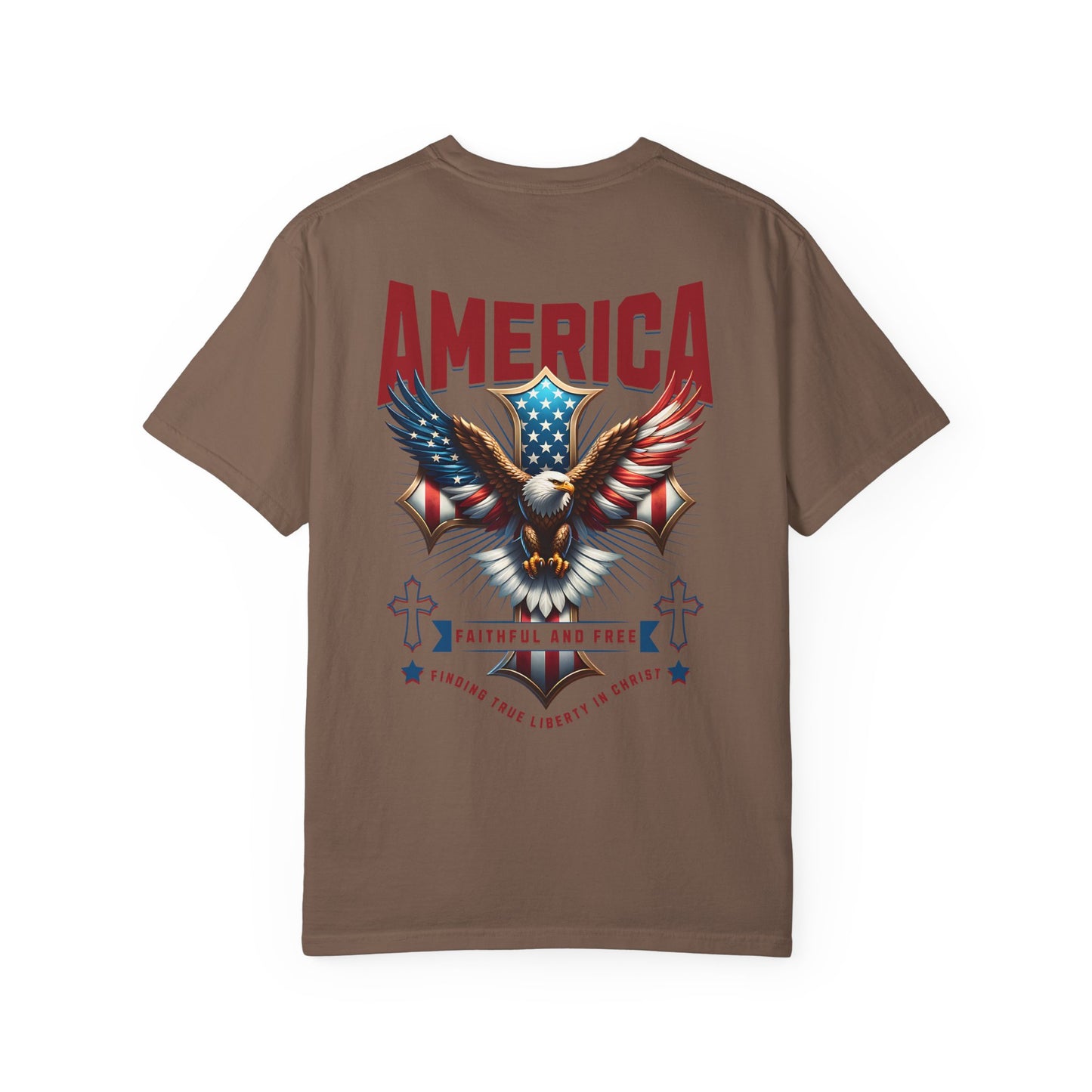Patriotic Garment-Dyed T-shirt, Vintage