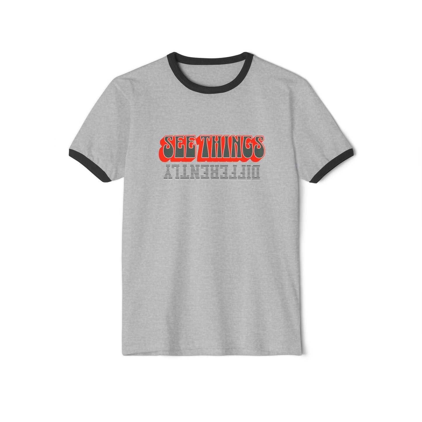 Retro Ringer T-Shirt: See Things Differently, Unisex