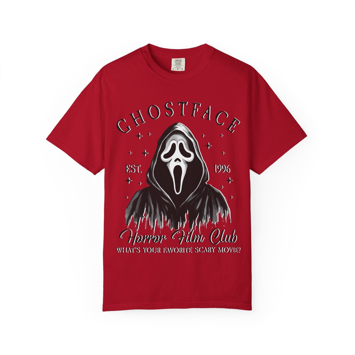 Ghostface Horror Club T-shirt, Unisex Graphic Tee, Scary Movie Shirt, Halloween Apparel, Horror Fan Gift, Movie Nights