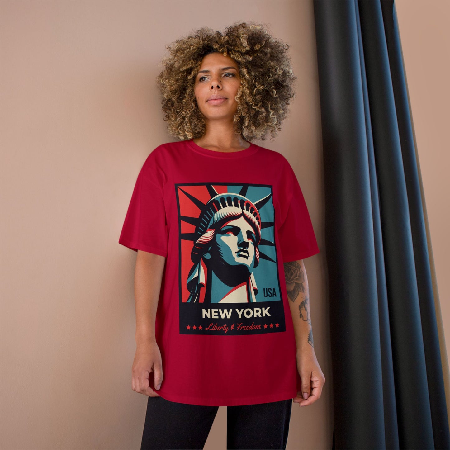 Champion Statue of Liberty, NYC Graphic T-Shirt