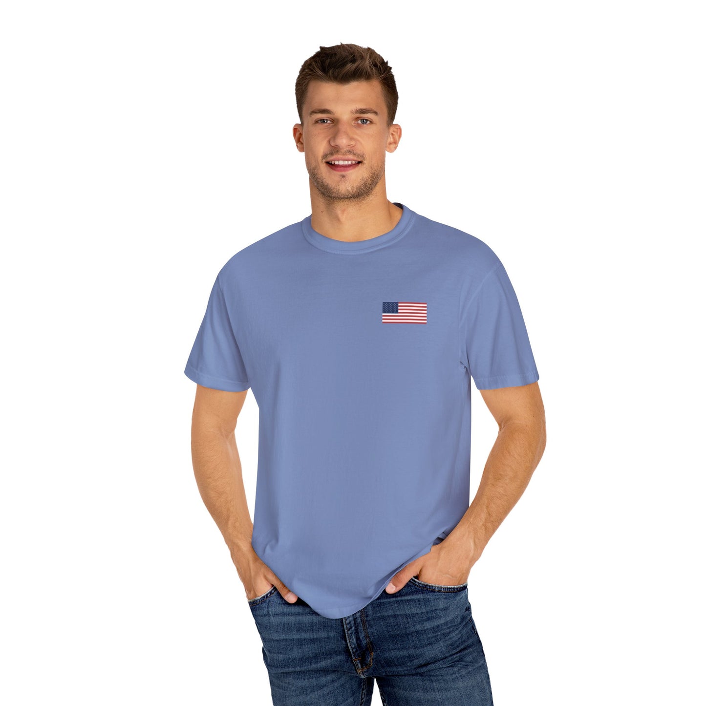 Patriotic Garment-Dyed T-shirt, Vintage