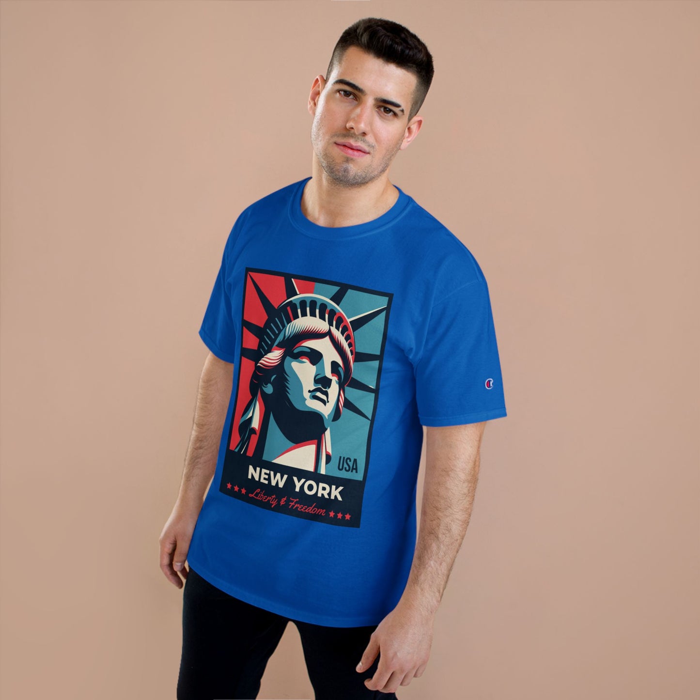 Champion Statue of Liberty, NYC Graphic T-Shirt