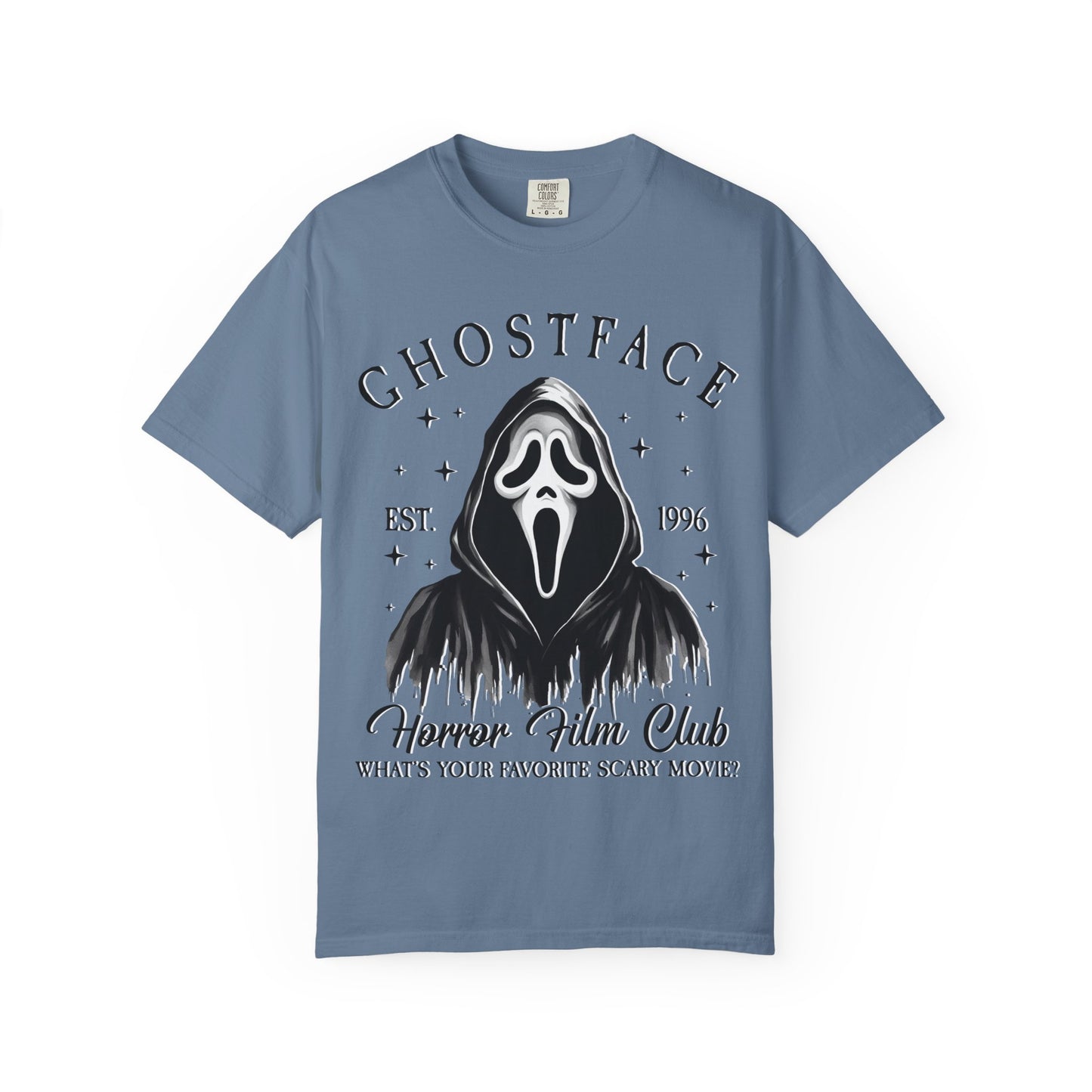 Ghostface Horror Club T-shirt, Unisex Graphic Tee, Scary Movie Shirt, Halloween Apparel, Horror Fan Gift, Movie Nights