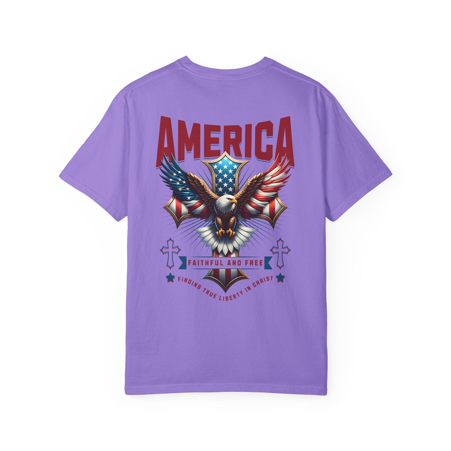 Patriotic Garment-Dyed T-shirt, Vintage