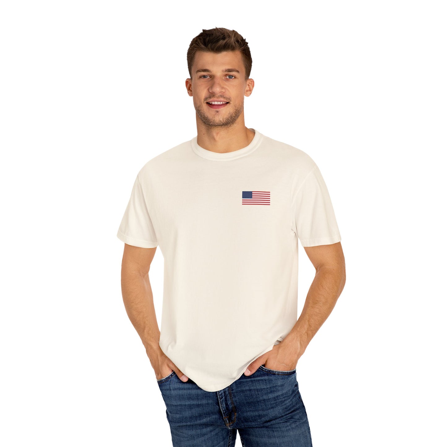 Patriotic Garment-Dyed T-shirt, Vintage