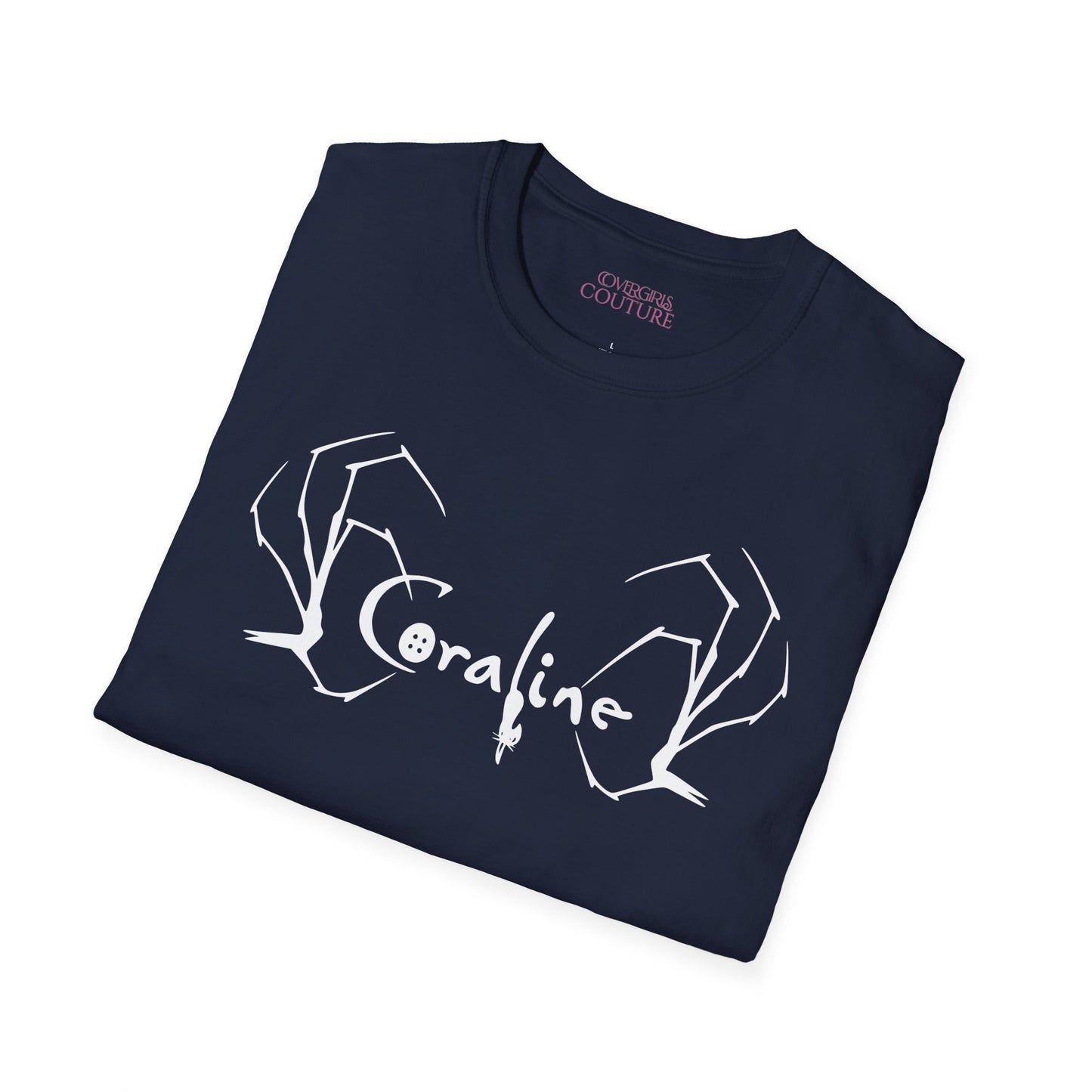 Coraline Inspired Unisex Softstyle T-Shirt | Halloween Costume, Gift for Fans, Graphic Tee, Movie Merch, Casual Wear