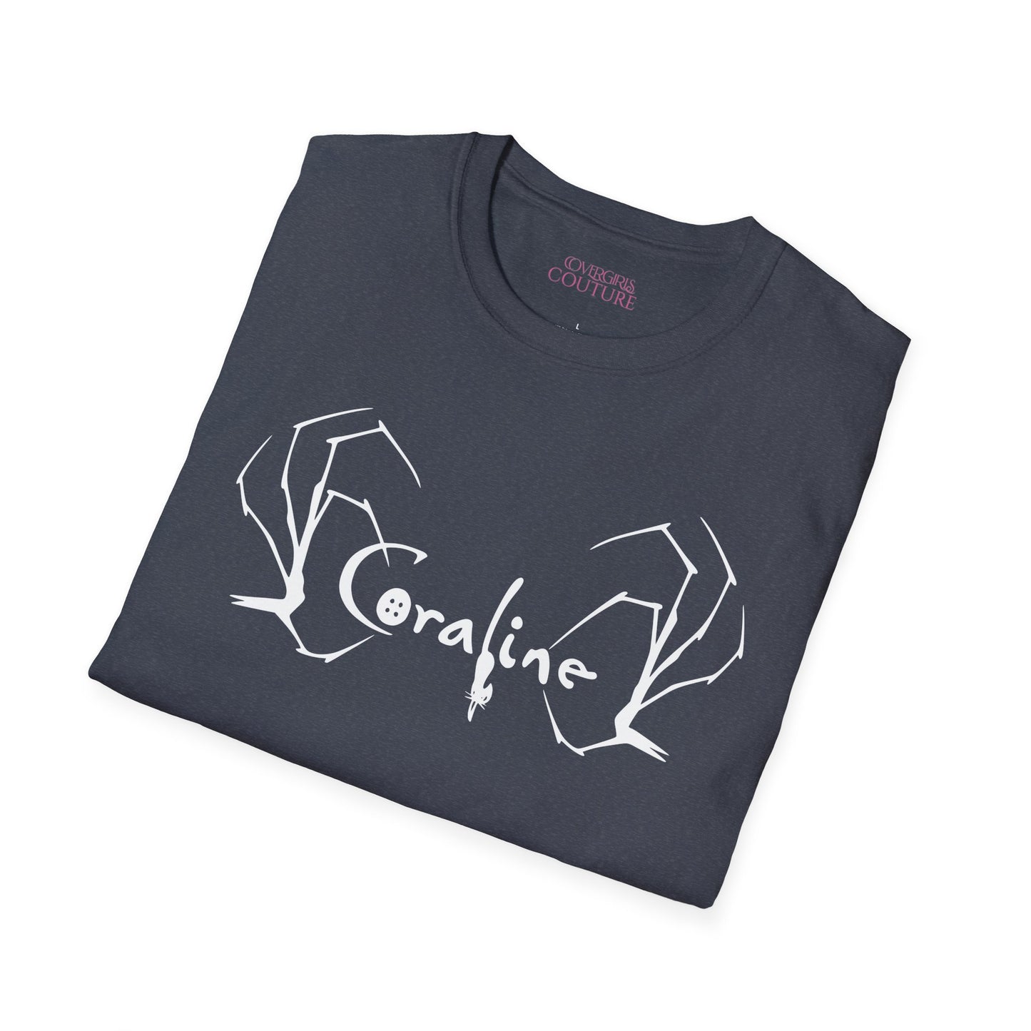 Coraline Inspired Unisex Softstyle T-Shirt | Halloween Costume, Gift for Fans, Graphic Tee, Movie Merch, Casual Wear
