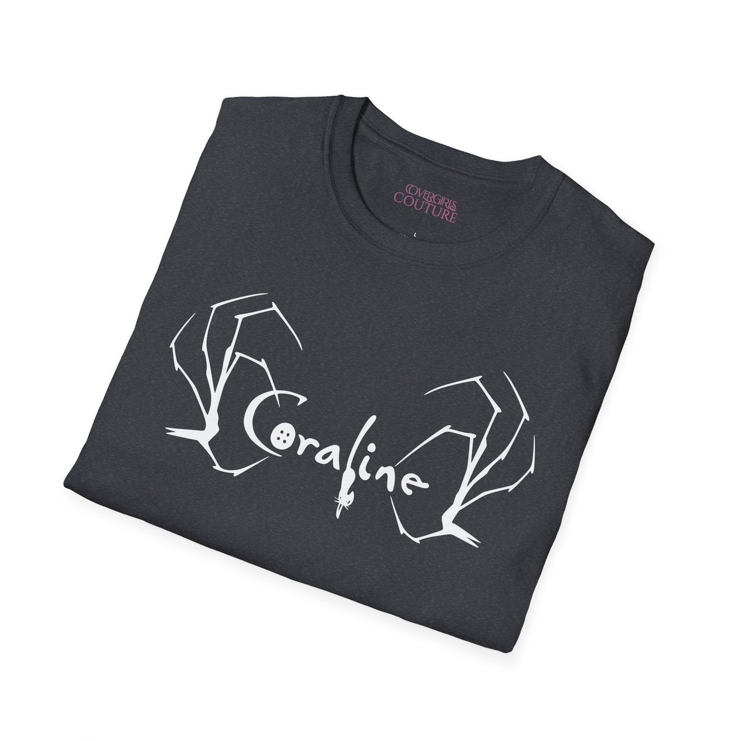 Coraline Inspired Unisex Softstyle T-Shirt | Halloween Costume, Gift for Fans, Graphic Tee, Movie Merch, Casual Wear
