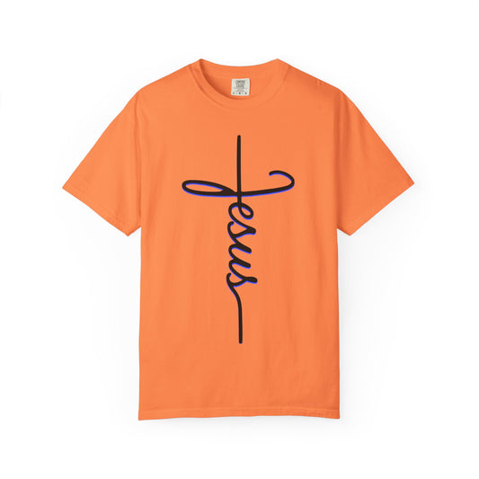 Jesus Cross Unisex Garment-Dyed T-shirt