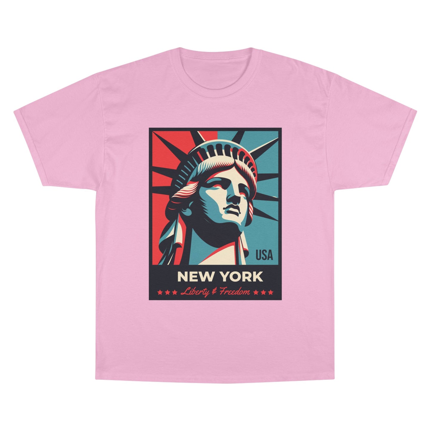 Champion Statue of Liberty, NYC Graphic T-Shirt