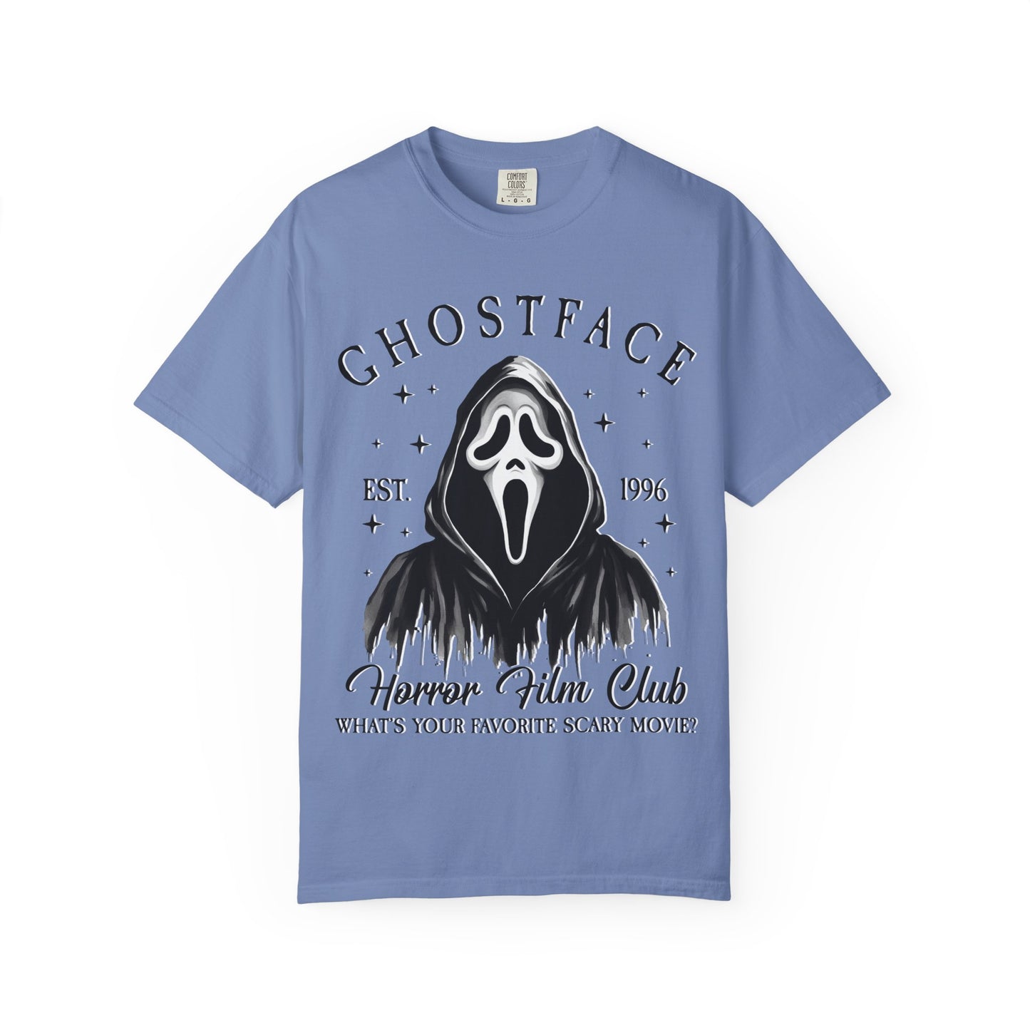 Ghostface Horror Club T-shirt, Unisex Graphic Tee, Scary Movie Shirt, Halloween Apparel, Horror Fan Gift, Movie Nights