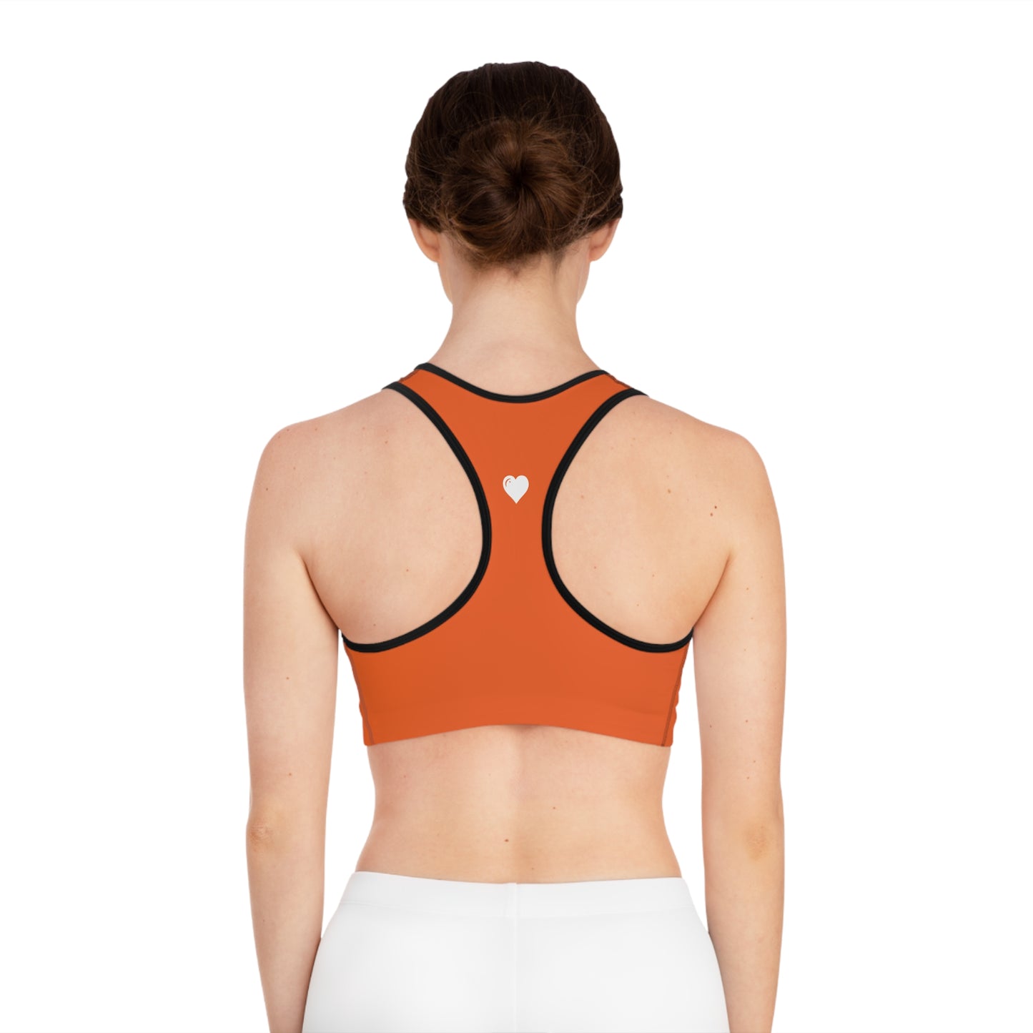 Donnie Orange Seamless Sports Bra