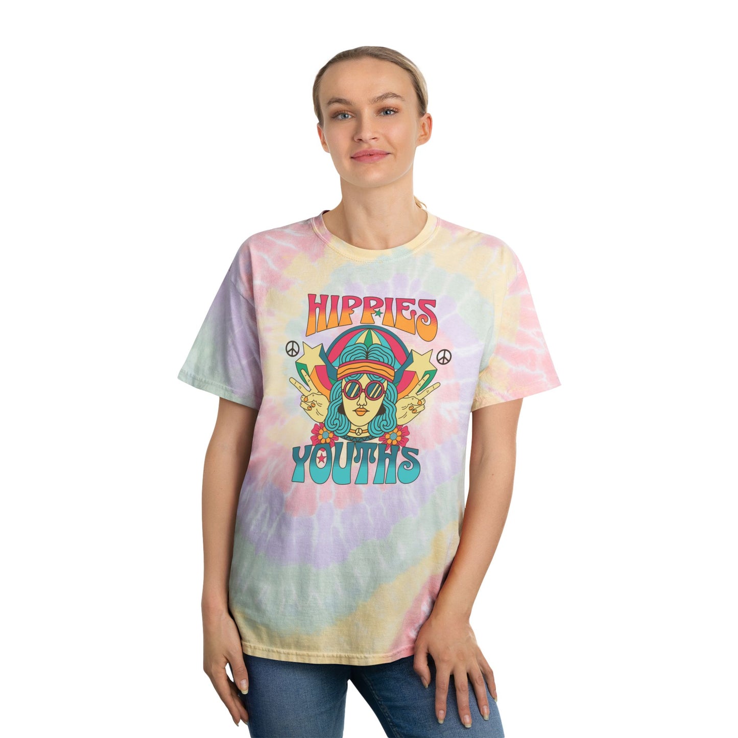 Hippie Tie-Dye Tee Retro Spiral T-Shirt