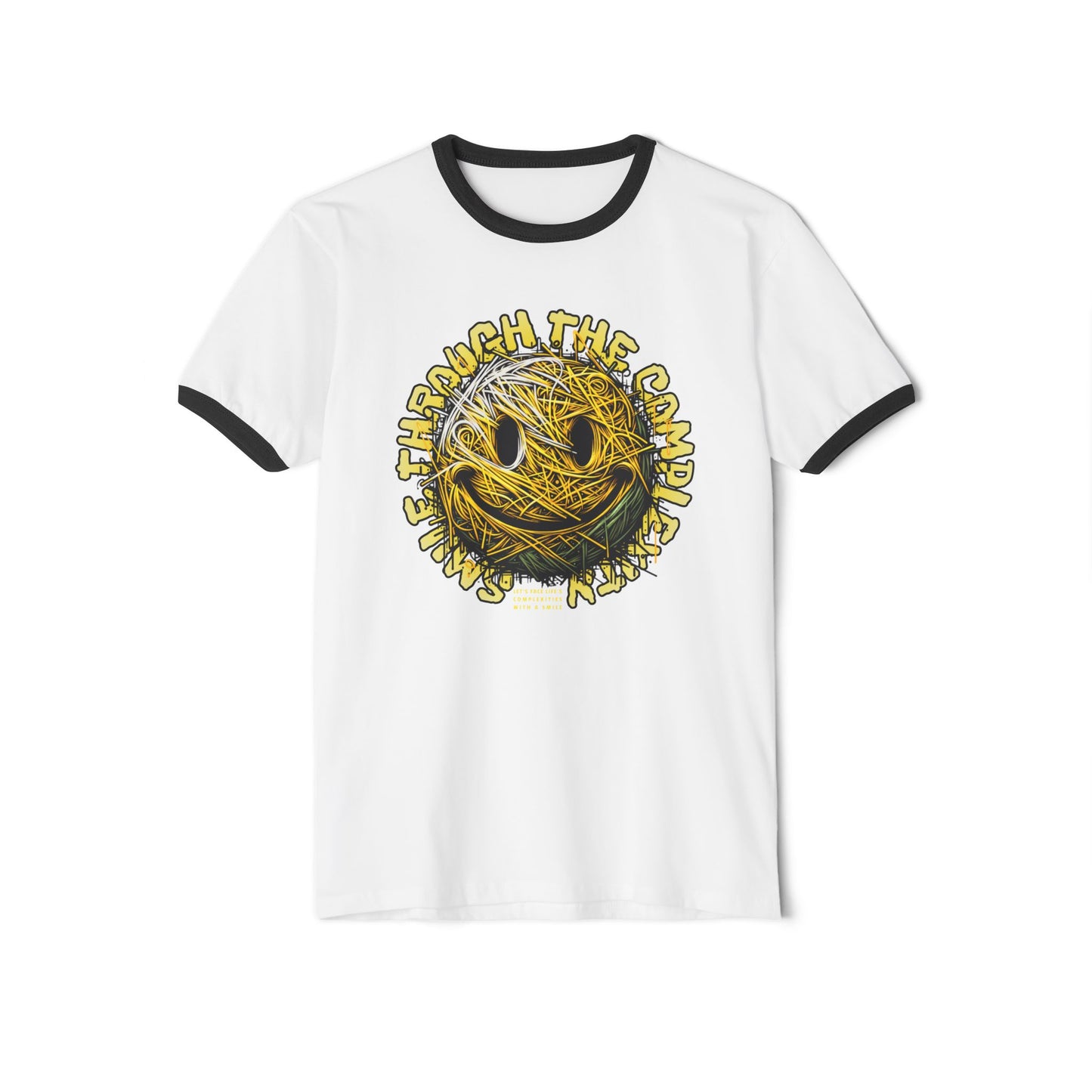 Smiley Face Ringer T-Shirt