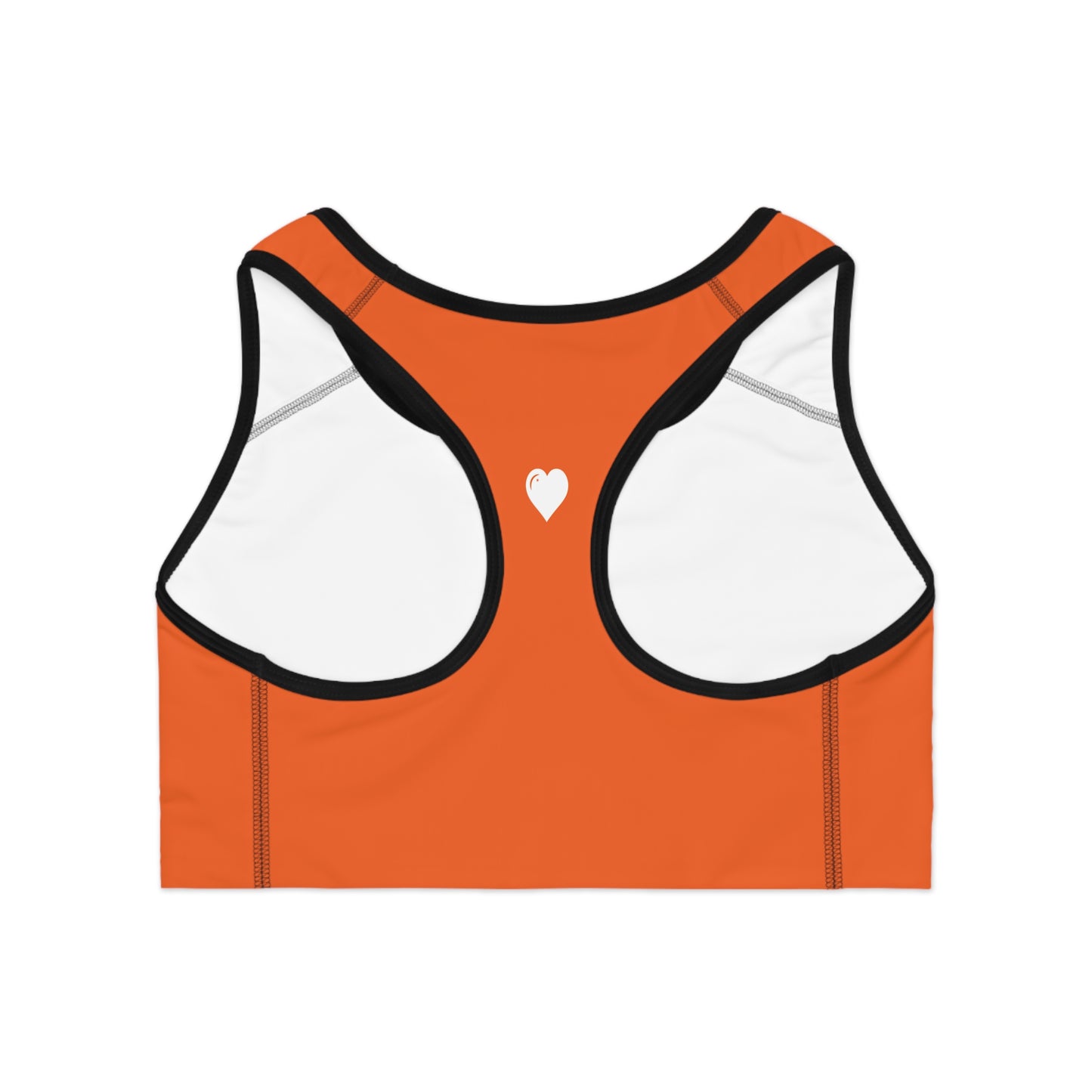 Donnie Orange Seamless Sports Bra