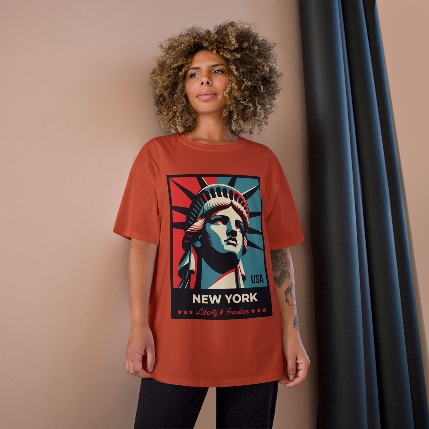 Champion Statue of Liberty, NYC Graphic T-Shirt