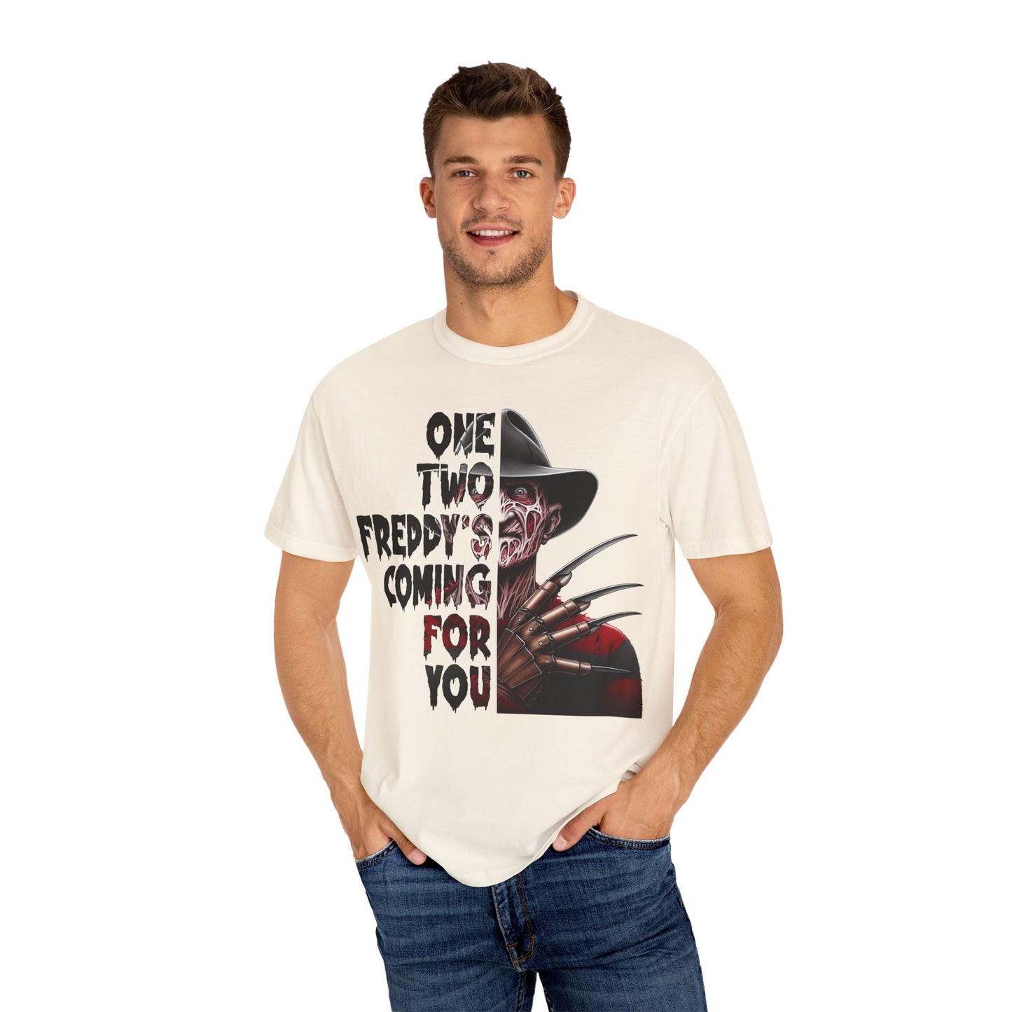 Freddy Krueger Graphic T-Shirt, Halloween Shirt, Horror Movie Tee, Gift for Horror Fans, Unisex Casual Wear, Spooky Apparel