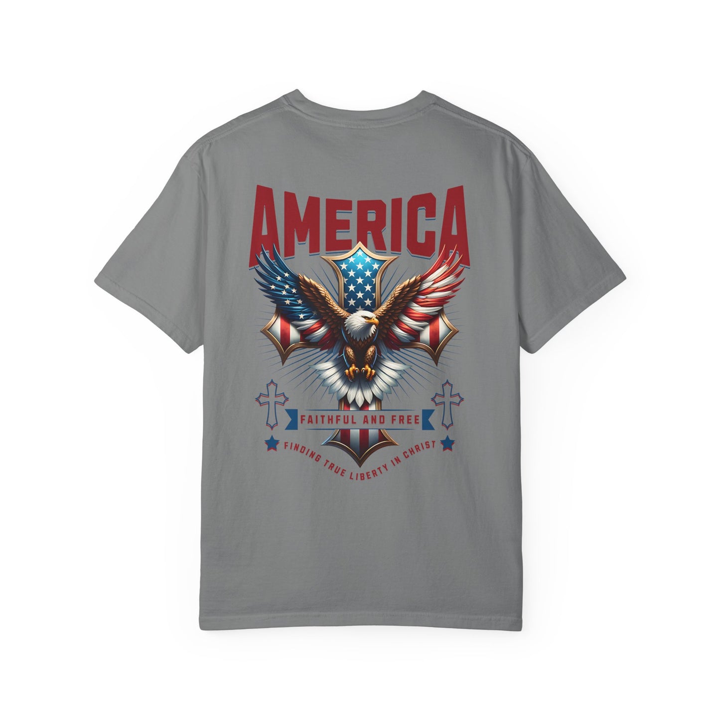 Patriotic Garment-Dyed T-shirt, Vintage