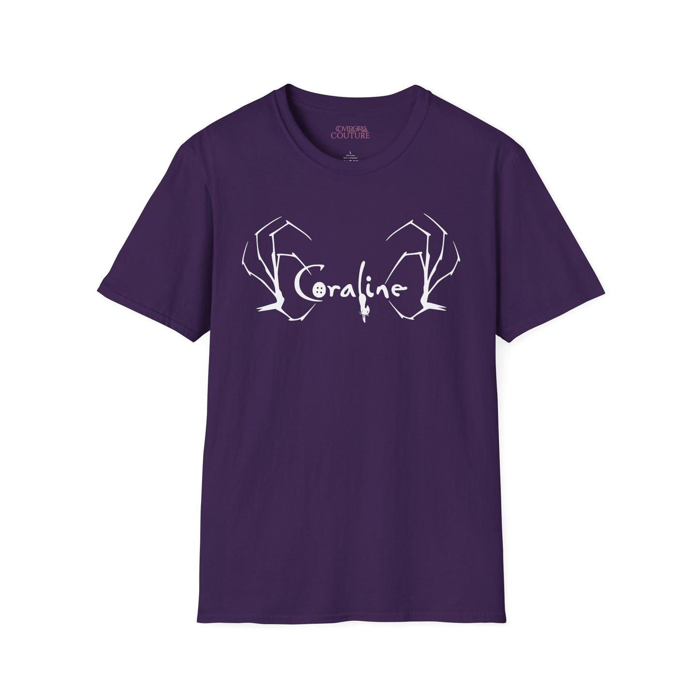 Coraline Inspired Unisex Softstyle T-Shirt | Halloween Costume, Gift for Fans, Graphic Tee, Movie Merch, Casual Wear
