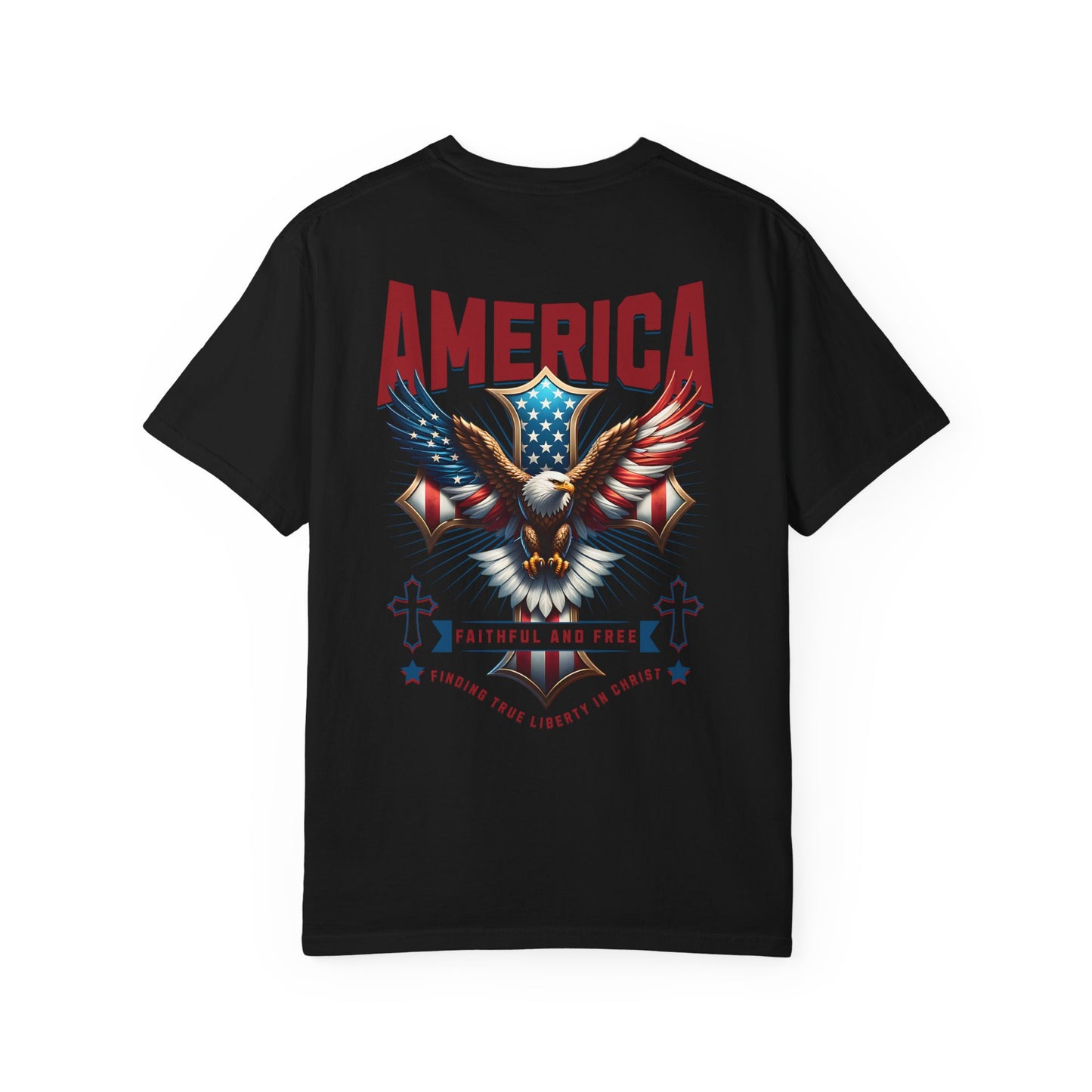 Patriotic Garment-Dyed T-shirt, Vintage