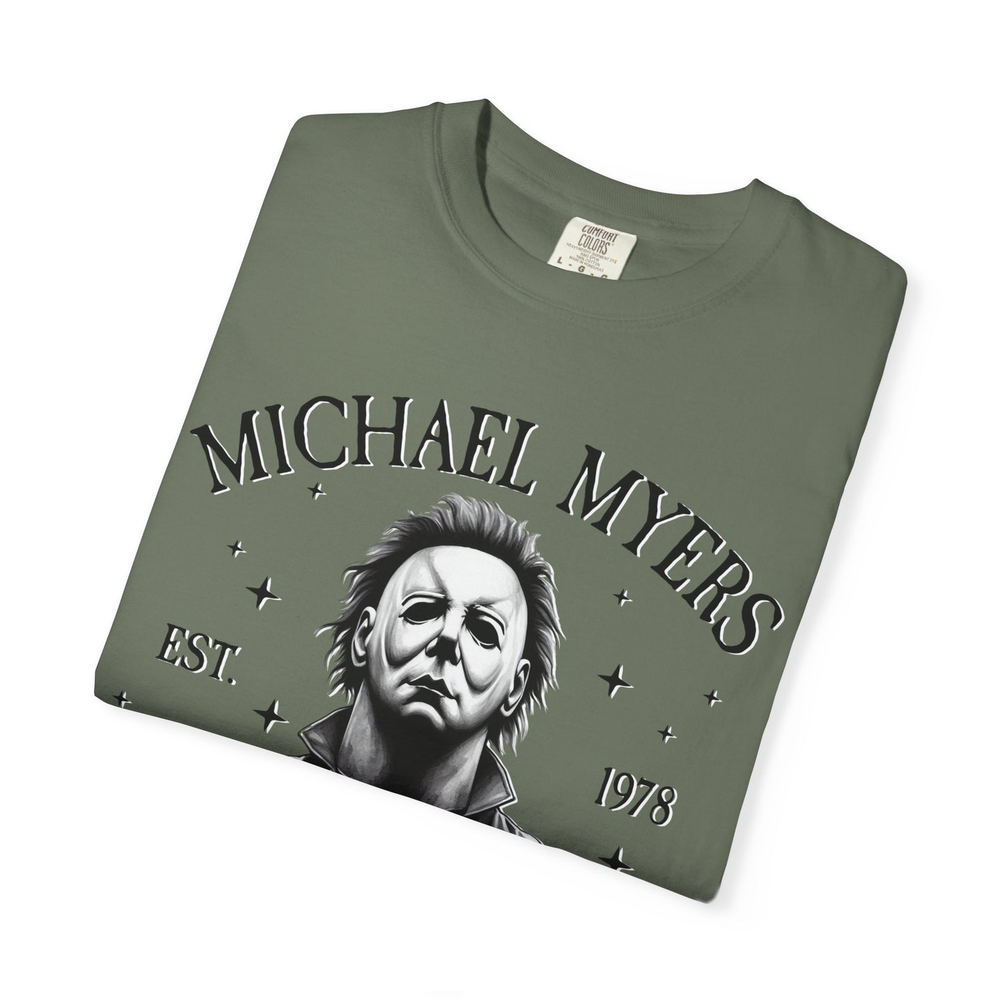 Michael Myers Butcher Shop T-Shirt, Unisex Horror Tee, Halloween Costume Shirt, Gift for Horror Fans, Graphic Novelty Shirt, Spooky Apparel