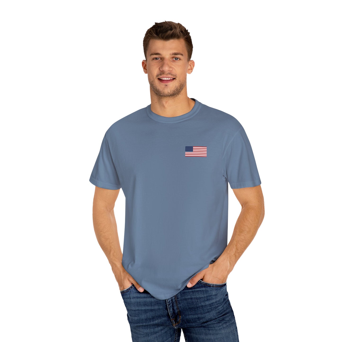 Patriotic Garment-Dyed T-shirt, Vintage