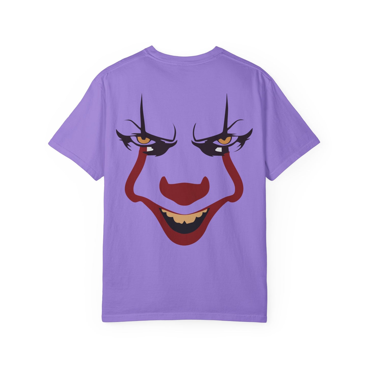 Creepy Clown Graphic T-shirt, Unisex Halloween Tee, Horror Movie Fan Gift, Spooky Shirt, Casual Streetwear